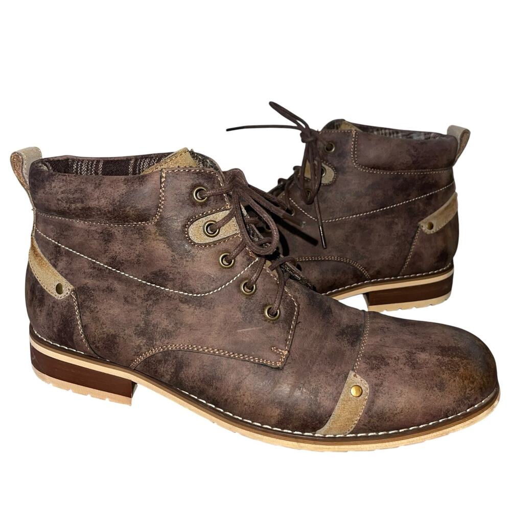 Ferro Aldo Colin Ankle Boot Distressed Vegan Leather